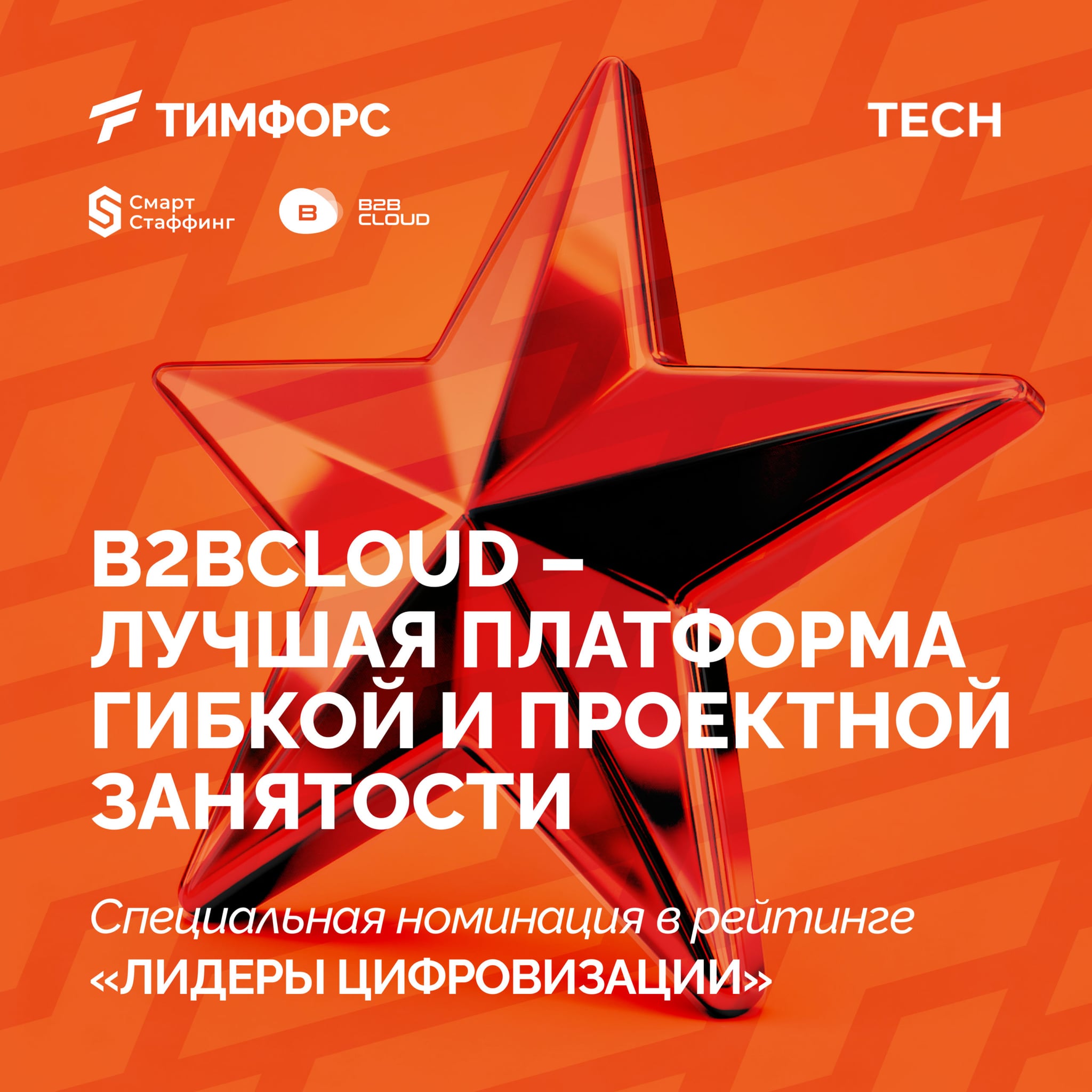 B2BCloud – «Лучшая платформа гибкой и проектной занятости» 2025 года